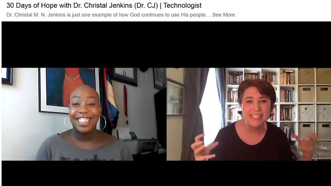 30 Days of Hope with Dr. Christal Jenkins (Dr. CJ) | Technologist